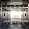 Stainless steel test chamber interior with adjustable wire mesh shelves