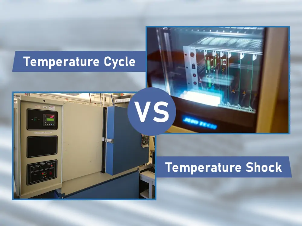 Temperatuurschok versus temperatuurcyclus