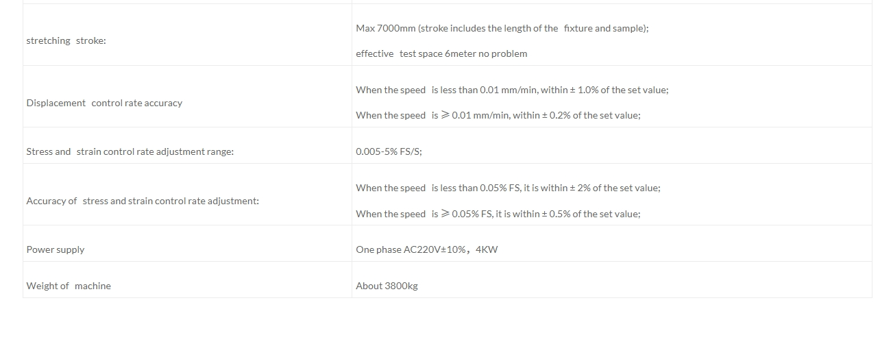 Tensile-Tester-Specification-table